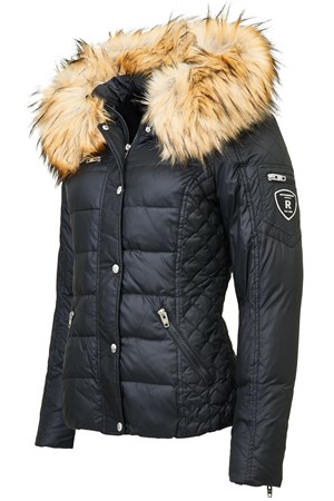 ​ROCKROCKANDBLUE Dunjakke. Style: Zora. Black / Light Natural Faux Fur. Must-have. 2.299,-   Pre-Winther-Sale: 1.500,-