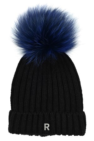 ROCKANDBLUE hue. Style. Hat Pom Pom. Black/Royale Blue. Limited Edition: 299,-