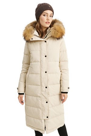 ​ROCKANDBLUE Dunfrakke. Style: Lizzie Coat. Sand / Natural Raccoon. Best-Seller: 3.999,- V.I.P. Pris: 3.699,-