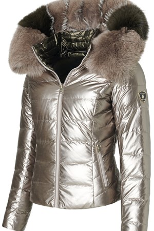 LIMITED EDITION. ROCKANDBLUE Dunjakke. Style: Chill FX. Reversibel. Army / Silver / Fox. Str. 40/ 42. Limited Edition. 3.999,-  Spar. 20% V.I.P. Rabat
