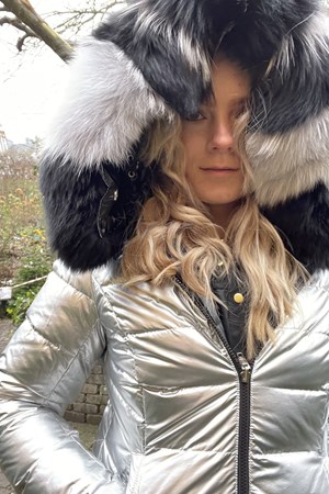 LIMITED EDITION. ROCKANDBLUE Dunjakke. Style: Chill FX. Reversibel. Army / Silver / Fox. Obs! Uden Pels. Str. 38, 40 & 42. Limited Edition: 3.999,-  Spar. 20% V.I.P. Rabat