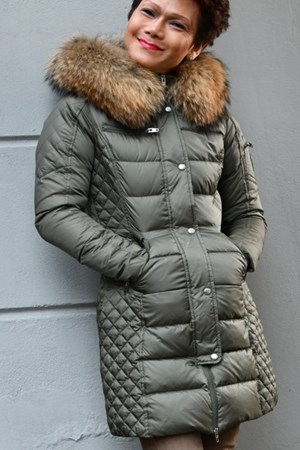 ​ROCKANDBLUE Dunjakke. Style: Beam. Dark Brown / Natural Raccoon. Best-Seller: 3.199,- V.I.P. Pris: 2.879,-
