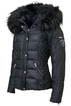 ​ROCKROCKANDBLUE Dunjakke. Style: Zora . Black / Black Faux Fur. Spar: 20% SALE: 1.759,-
