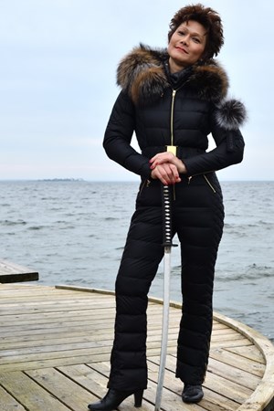 Limited Edition. ROCKANDBLUE Jumpsuit. Style: Jumpsuit. Black / Fox Fur. Limited Edtion: 5.299,- Spar: 20% V.I.P. Rabat.