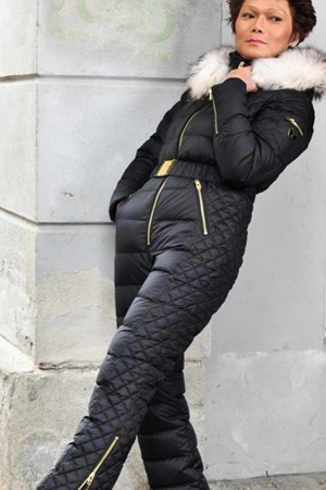 ROCKANDBLUE Jumpsuit. Black / Faux Fur.  Need-To-Have: 3.699,- (V.I.P. Pris: 2.959,-)