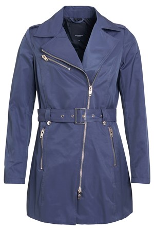 ROCKANDBLUE Trenchcoat. Style: Aurora. Farve: Carbon Blue. OUTLET: 500,-