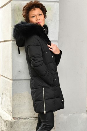 ROCKANDBLUE Dunjakke. Style: Kendall. Black / Rabbit / Raccoon. Need-To-Have: 3.999,- V.I.P. Pris: 3.699,- / Faux Fur: 2.879,-