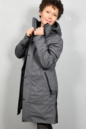 ​​​Notyz Vandtæt /Outdoor Damejakke. Style: 40.390. Grey / Black. - 20 grader. Must-Have: 2.999,- Spar: 10% V.I.P. Rabat