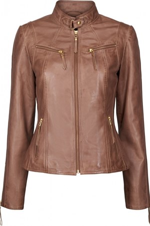 Butterfly dame skindjakke. Style: 10.245. Light Brown. Limited Edition: 2.299,- (Spar: 10% V.I.P. Followers.)