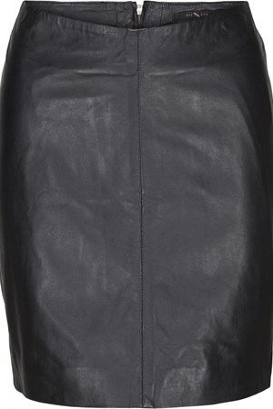 Butterfly Skind-nederdel. Style: 10.739. Black / Lam. Top-10: 1.299,-  (20% Rabat V.I.P. Followers)