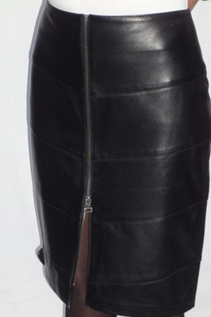 Broch Leather Skindnederdel. Style: 1212. SALE: 800,-