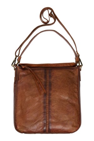 Butterfly / Notyz Skindtaske. Style 10.0176. Dark Cognac. SALE: 700,-